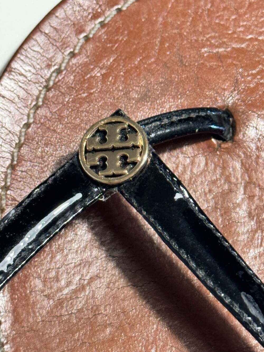 Tory Burch Miller Patent Leather Thong Sandals US 10 - Picture 3 of 3